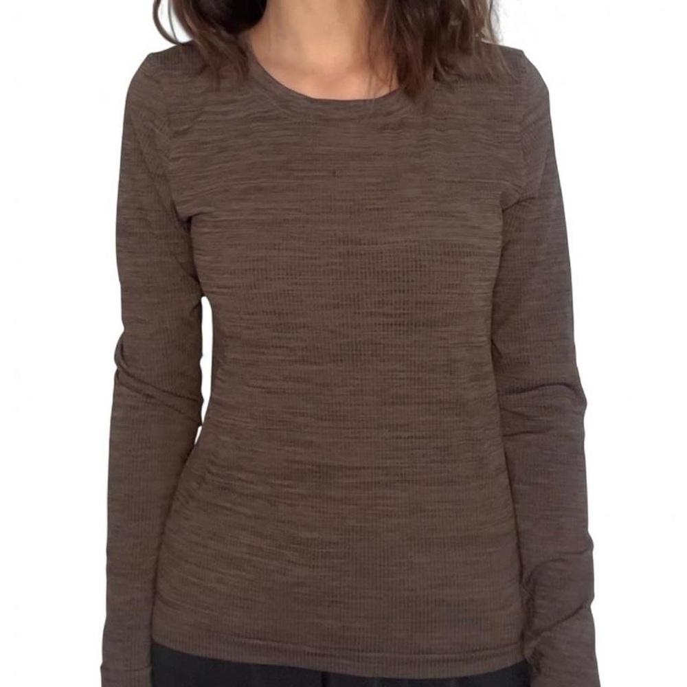 Women's Brown Long Sleeve Top